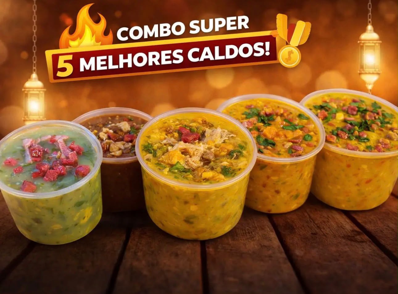Combo Super 5 Melhores Caldos